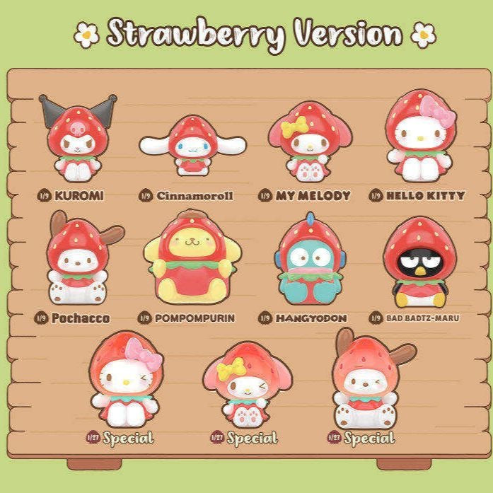 Toptoy Sanrio Strawberry Series Keychain Blind Box