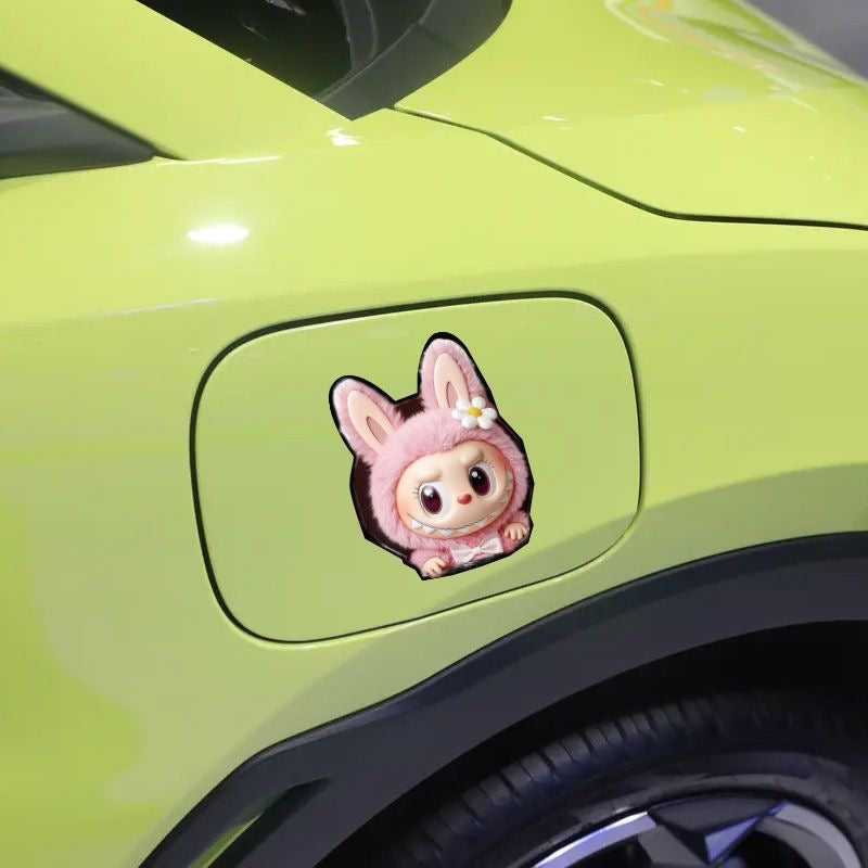 Labubu Goblin Grin Car Stickers Set