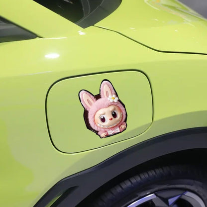 Labubu Goblin Grin Car Stickers Set