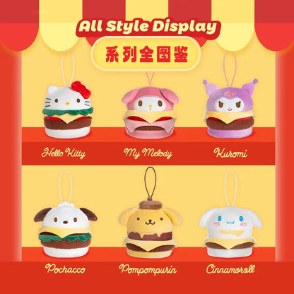 Sanrio Hamburger Plush Squeeze Toy Blind Bag