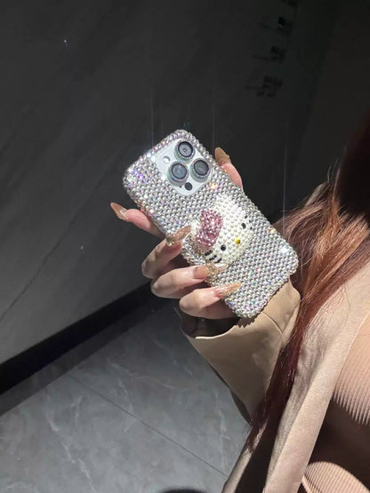 Hello Kitty Handmade Rhinestone Diamond Phone Case
