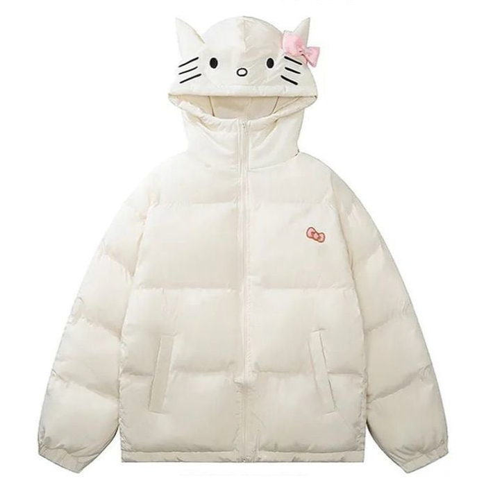 HelloKitty Embroidered Puffer Jacket