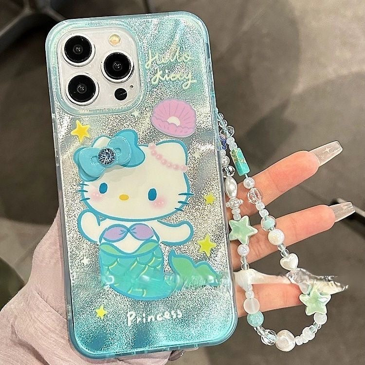 Kitty‘s Ocean Treasure Set - Hello Kitty Mermaid Phone Case & Matching Charm Bracelet