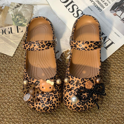Hello Kitty Customizable Crocs-Style Clogs Summer Beach Shoes