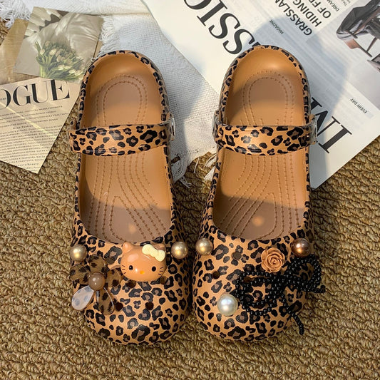 Hello Kitty Customizable Crocs-Style Clogs Summer Beach Shoes