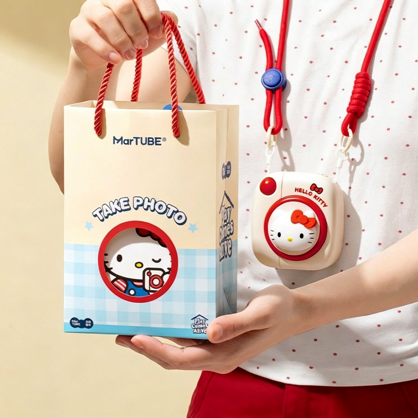 Sanrio Camera-Shaped Neck Fan