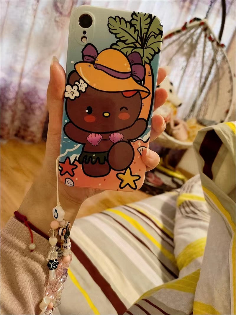 Sanrio Beach Vacation Phone Case with Charm