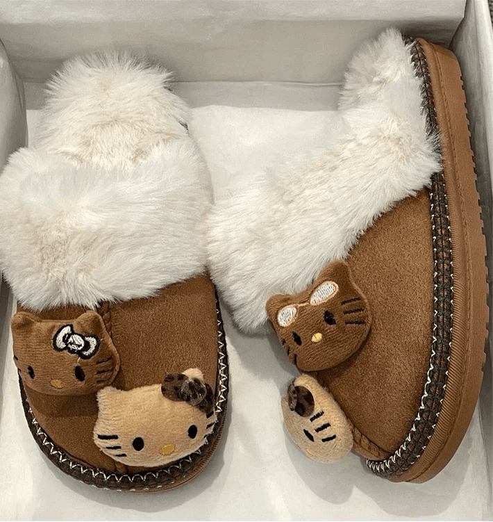 HelloKitty Fuzzy Cozy Slipper