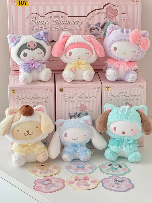 Sanrio Characters "Play with Kittens" Plush Blind Box