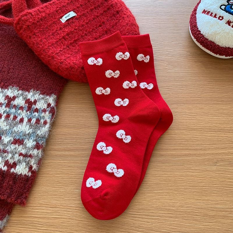 Hello Kitty Merry & Bright Socks 4 Pic Set