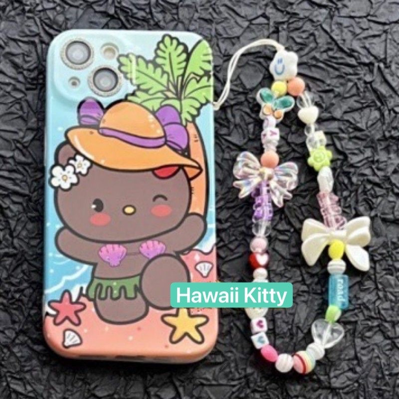 Sanrio Beach Vacation Phone Case with Charm