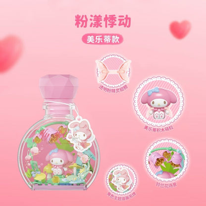 Sanrio Flower Angel Building Blocks Perfume Bottle Blindbox