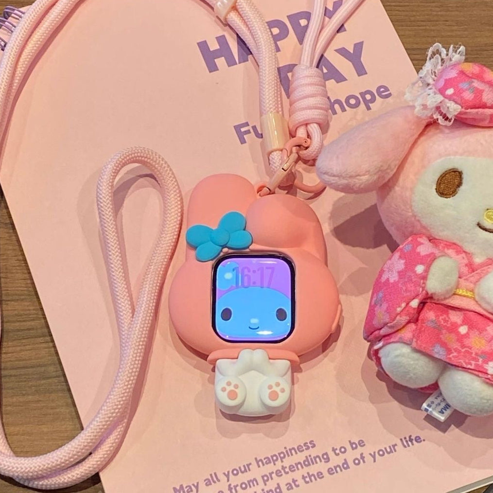 Sanrio Characters Silicone Apple Watch Protective Case with Lanyard