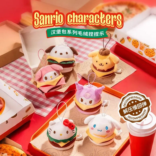 Sanrio Hamburger Plush Squeeze Toy Blind Bag