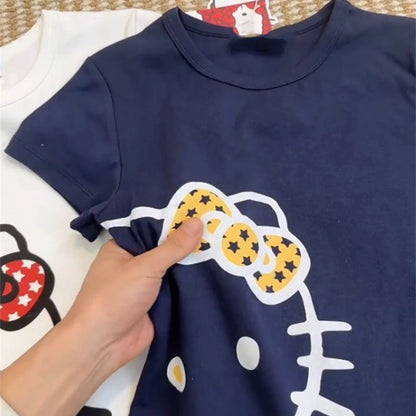 Hello Kitty Polka Dot Bow Graphic Tee