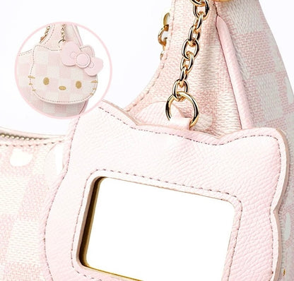 Hello Kitty Blush Pink Vanity Shoulder Bag with Mirror
