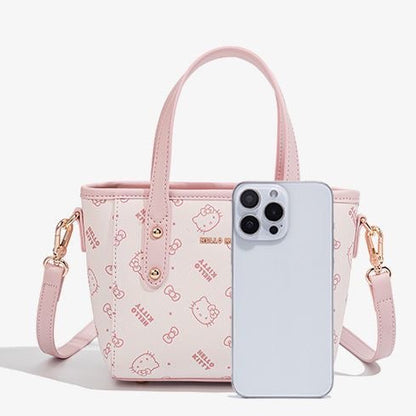 Hello Kitty All Over Print Mini Tote Crossbody Bag