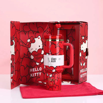 Hello Kitty Sweet Hearts 40 OZ Car Cup Gift Box Set 💝