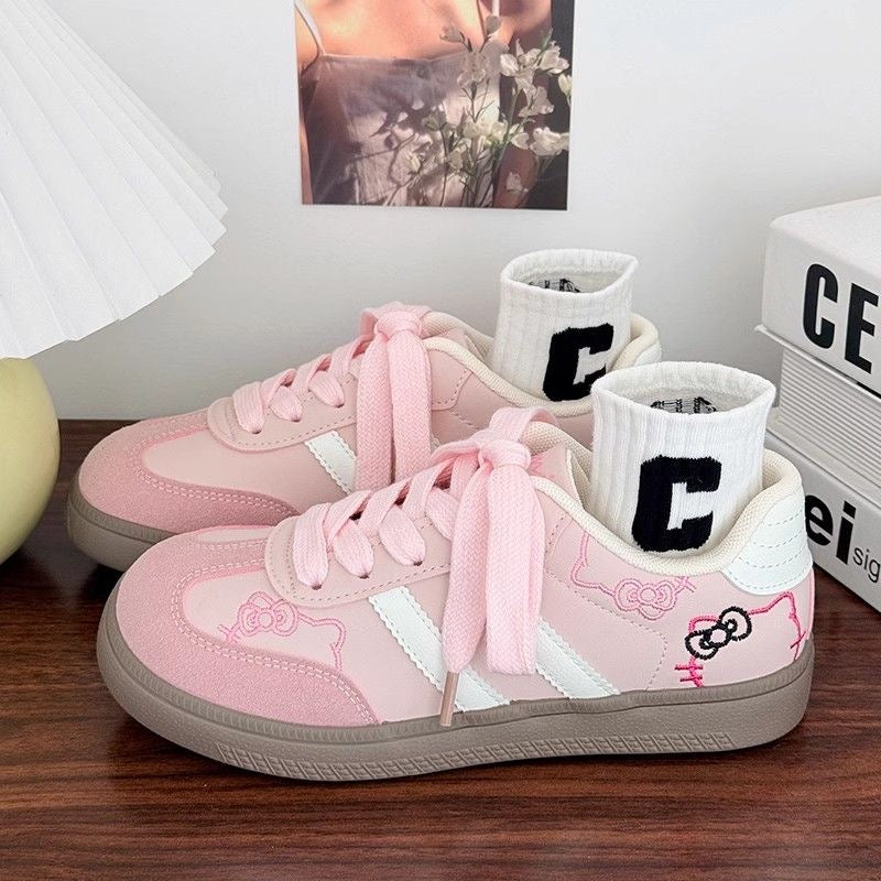 Hellokitty Embroidery Delight Sneakers