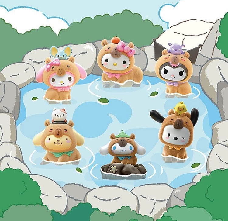 Sanrio Capybara Costume Flocked Blind Box