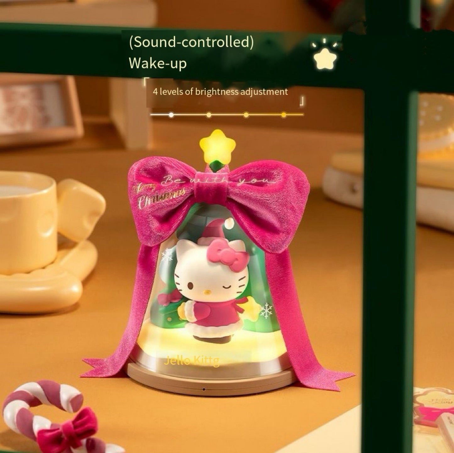 Hello Kitty Christmas Surprise gift figurine lamp