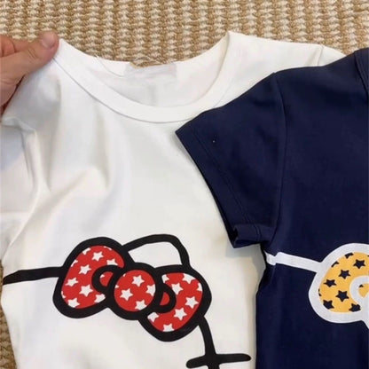 Hello Kitty Polka Dot Bow Graphic Tee