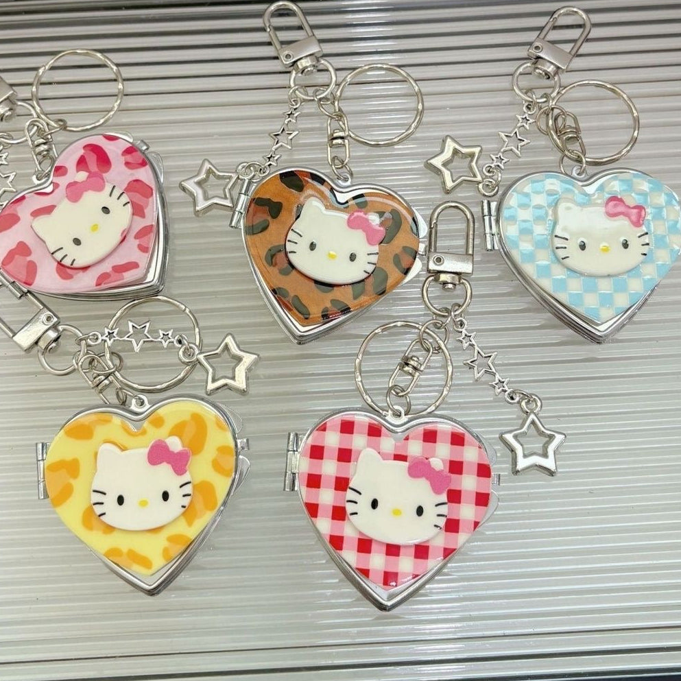 Hello Kitty Heart Mirror Keychai
