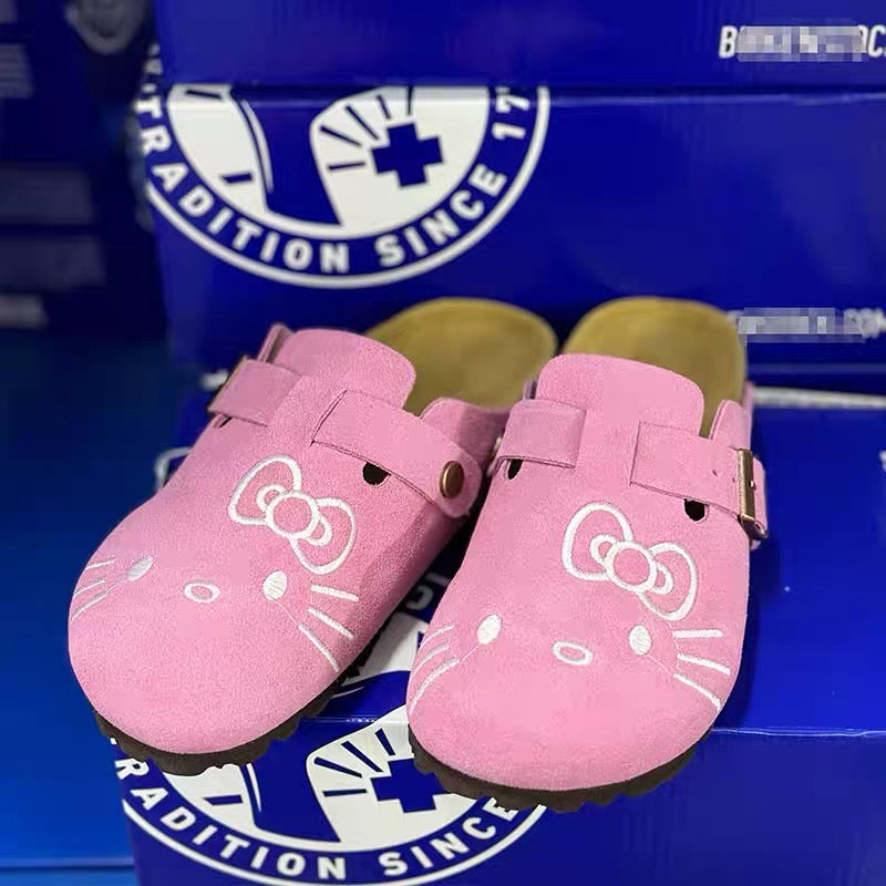 Hello Kitty Suede Soft Footbed Clogs for Women (US size)