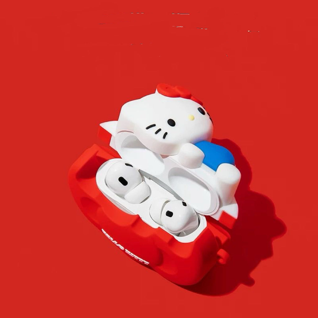 Hello Kitty Red Bow Silicone AirPods Case