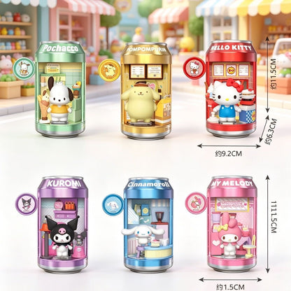 Sanrio Characters Soda Can Blind Box - Dessert Shop Street Mini Figure（Pre-Order 5.20）
