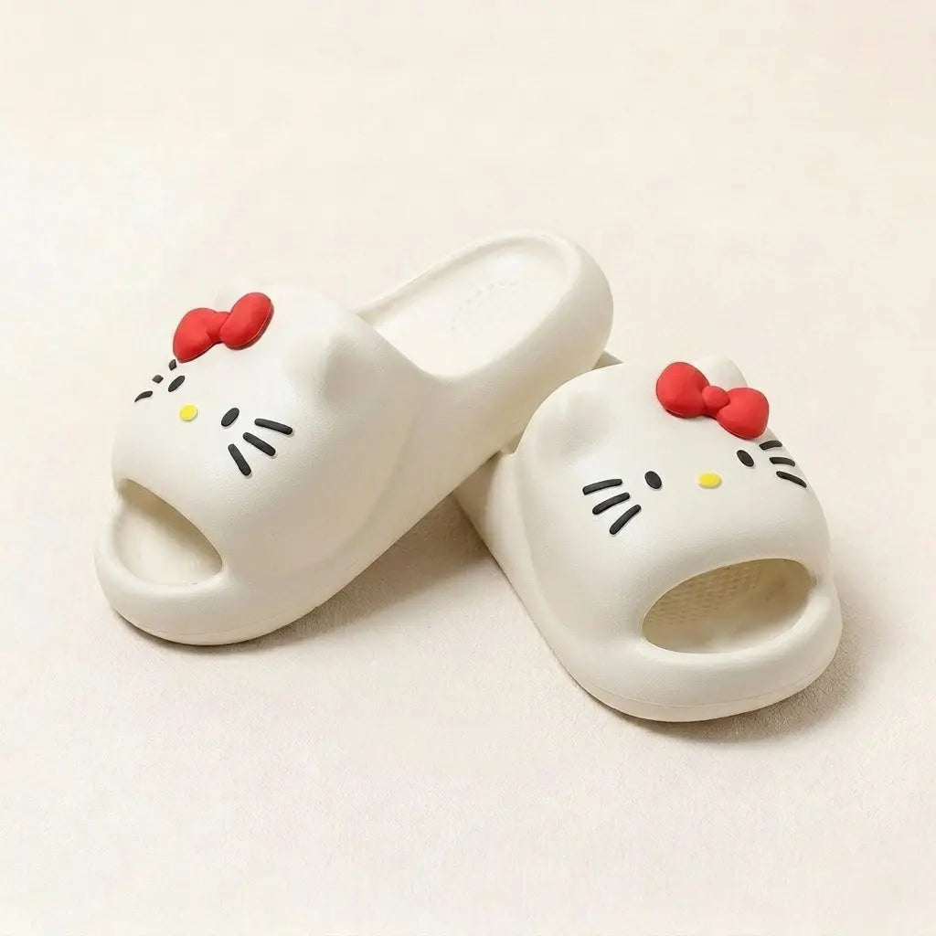 Comfy Hello KT Paw Slides
