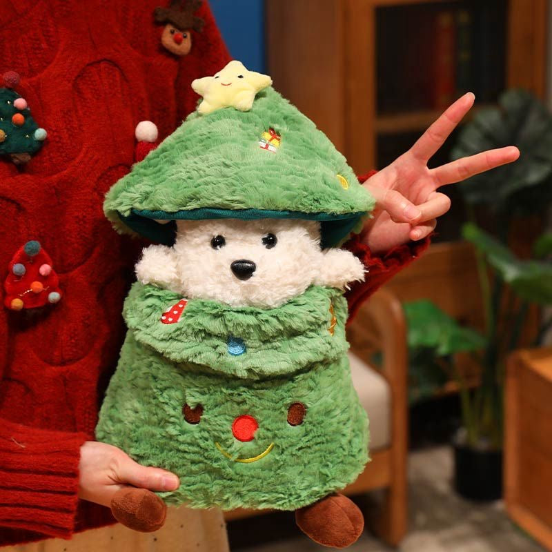 Christmas Tree Pup Plushie Set 🎄
