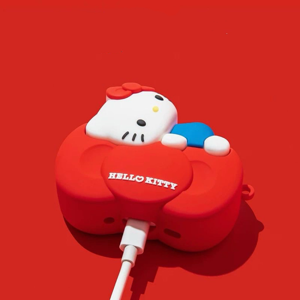 Hello Kitty Red Bow Silicone AirPods Case