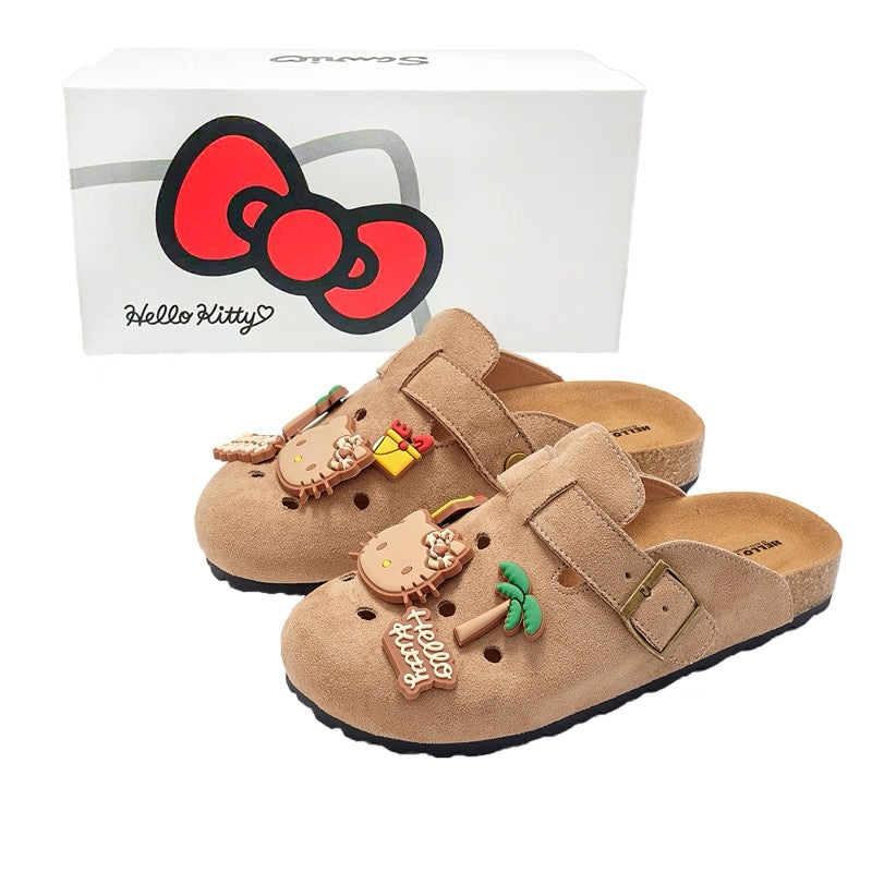 Hello Kitty Suede Soft Footbed Clogs