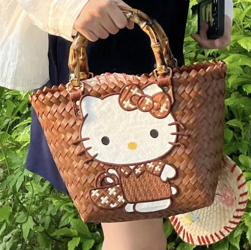 Hello Kitty Limited Edition Woven Handbag