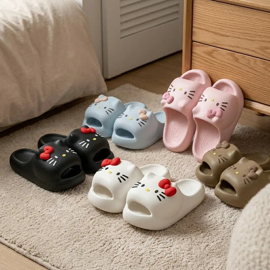Comfy Hello KT Paw Slides