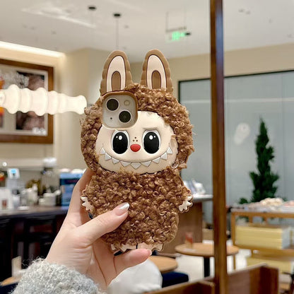 Labubu Fluffy Pal Art Toy Phone Case