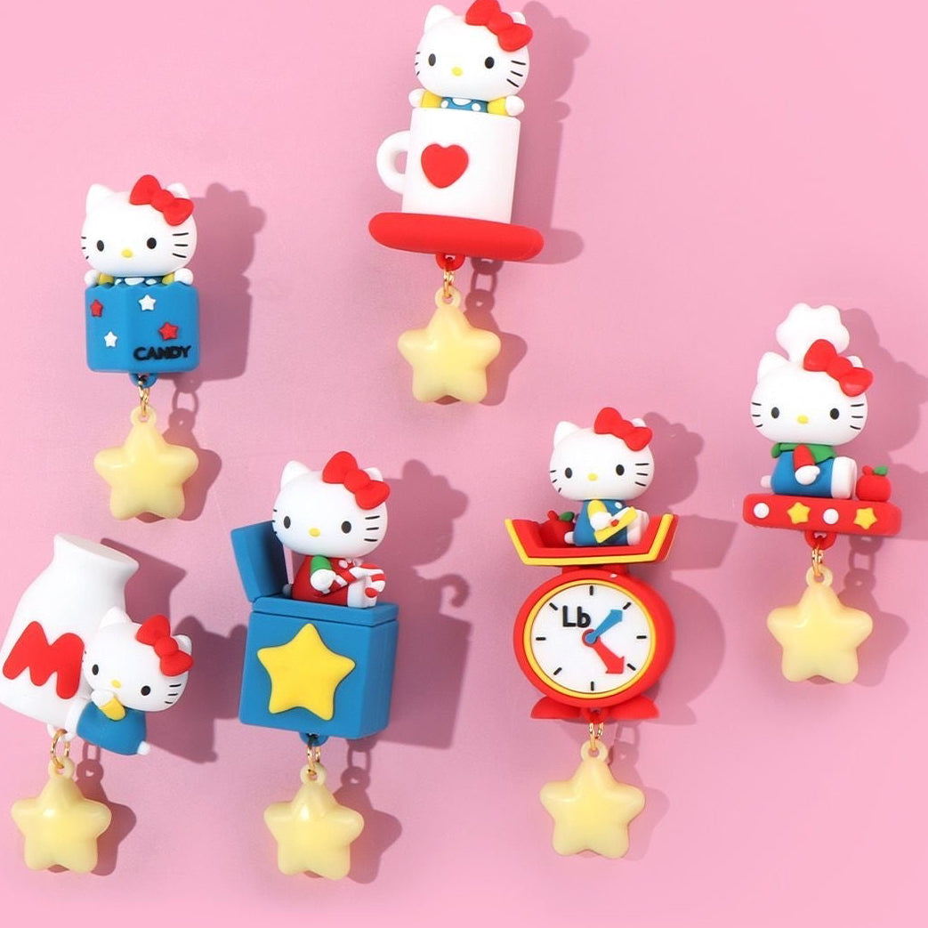 Hello Kitty Shake Light Star Fridge Magnet