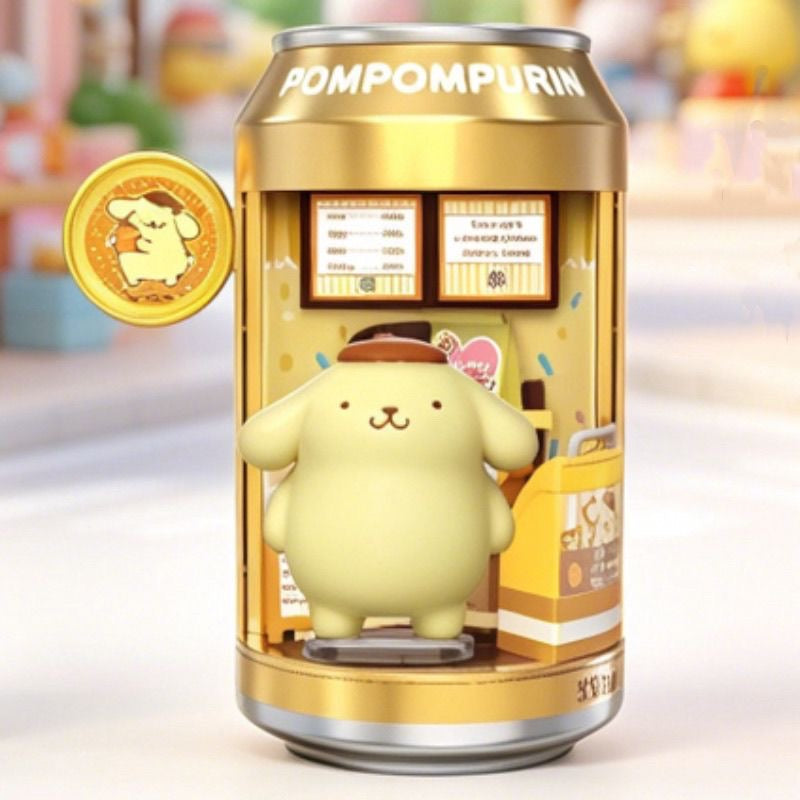 Sanrio Characters Soda Can Blind Box - Dessert Shop Street Mini Figure（Pre-Order 5.20）