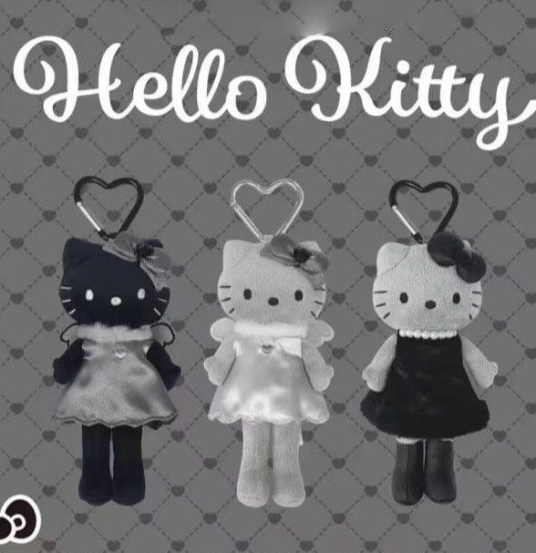 Hello Kitty Dark Angel Plushie Keychain