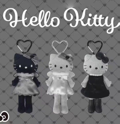 Hello Kitty Dark Angel Plushie Keychain