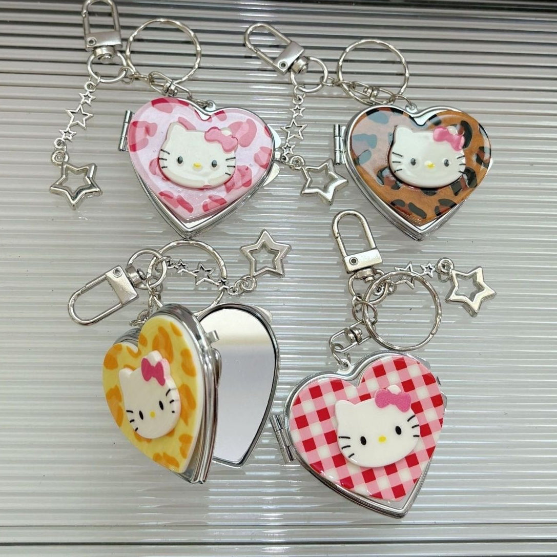 Hello Kitty Heart Mirror Keychai