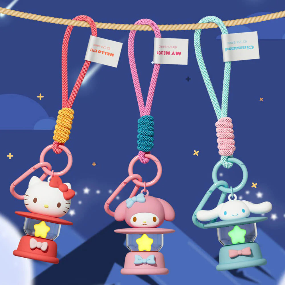 Sanrio Characters Vintage Lantern Light Up Keychain