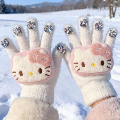 Hello Kitty Crystal Sparkle Gloves