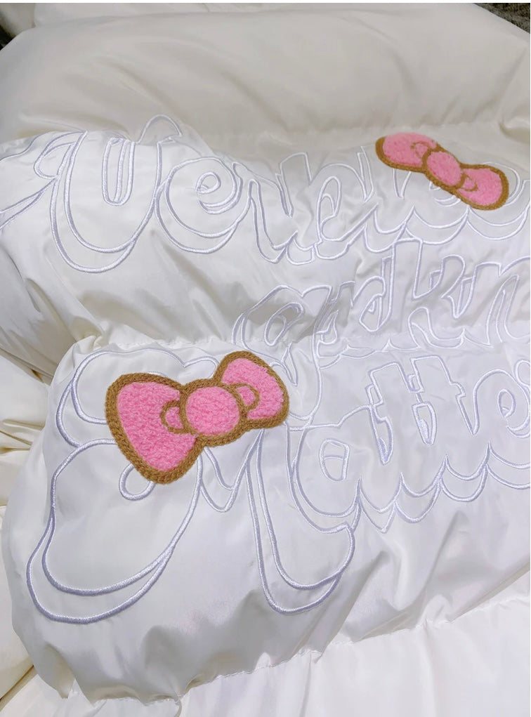 HelloKitty Embroidered Puffer Jacket