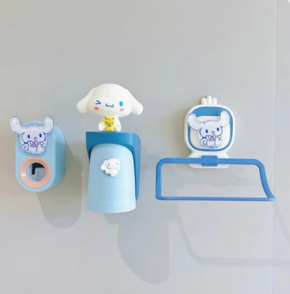Magnetisches Badezimmer-Organizer-Set zum Aufhängen für Kinder von Sanrio