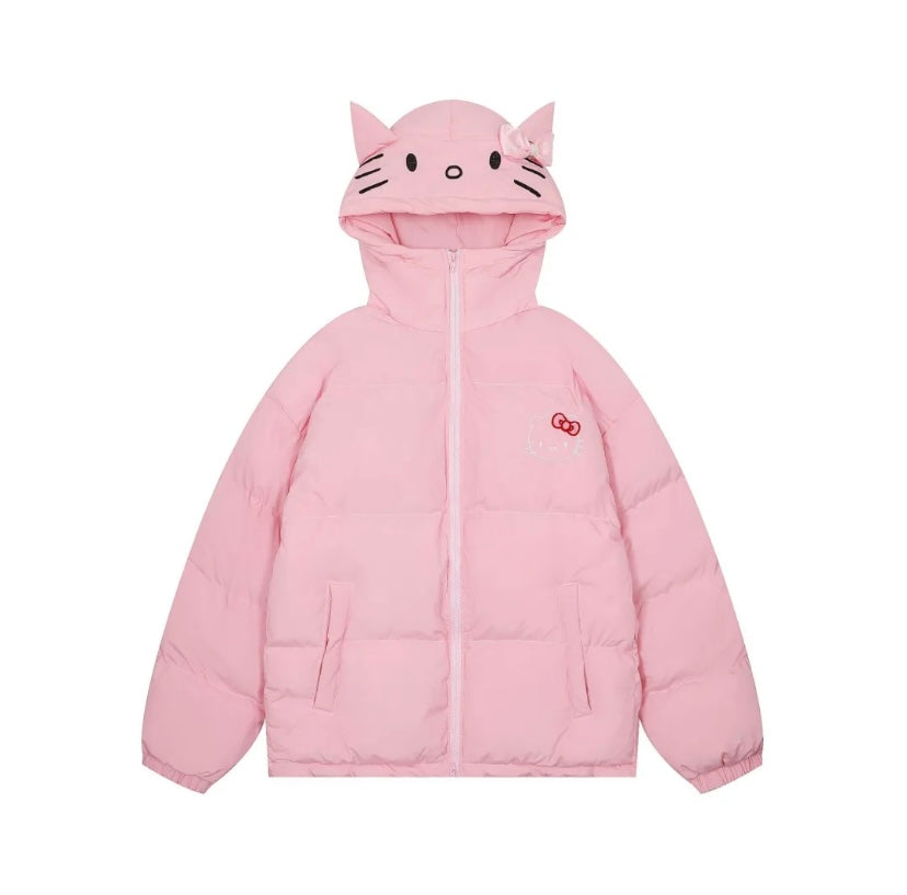 HelloKitty Embroidered Puffer Jacket