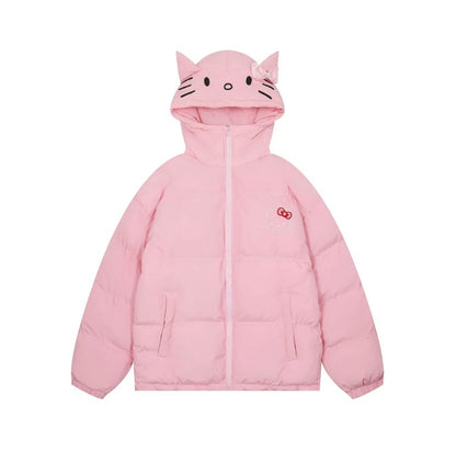 HelloKitty Embroidered Puffer Jacket
