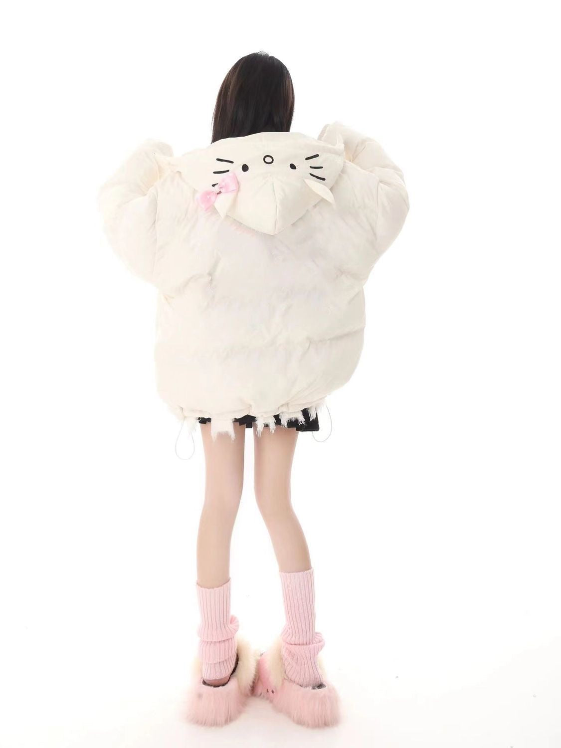 HelloKitty Embroidered Puffer Jacket