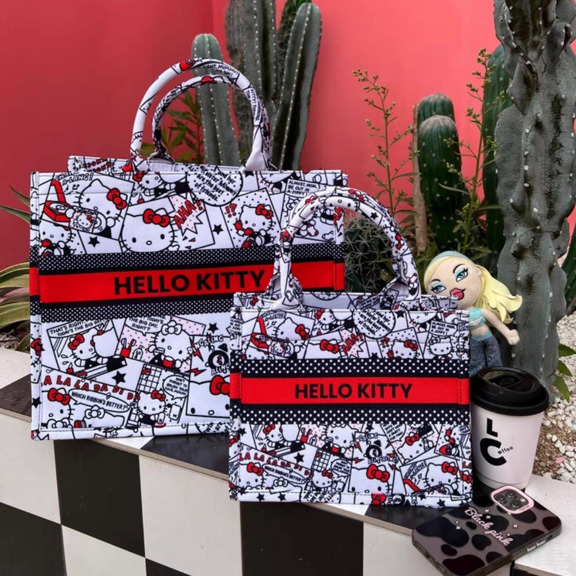Sanrio Charm Tote Bag